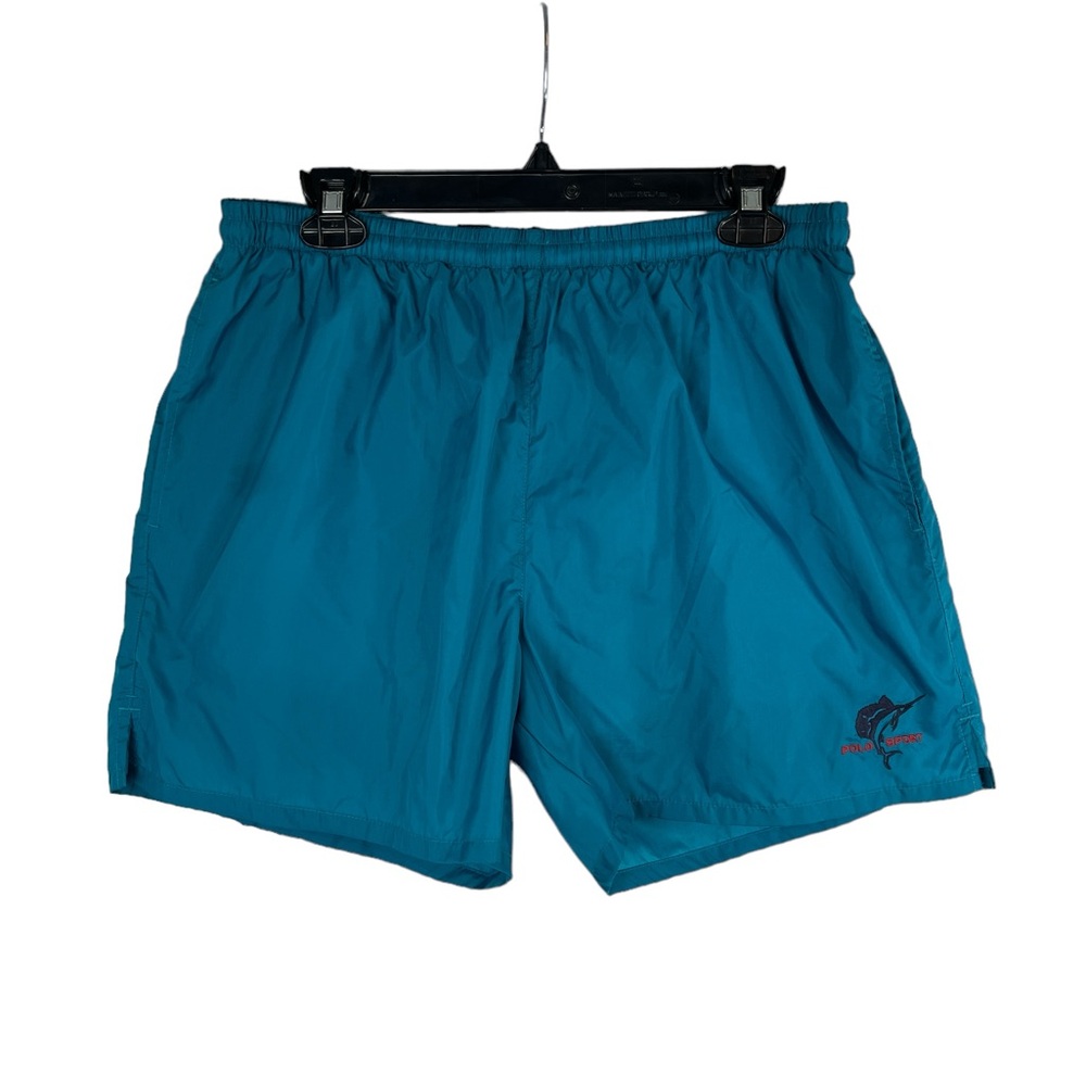 Polo sport men’s teal blue lined swim trunks size large